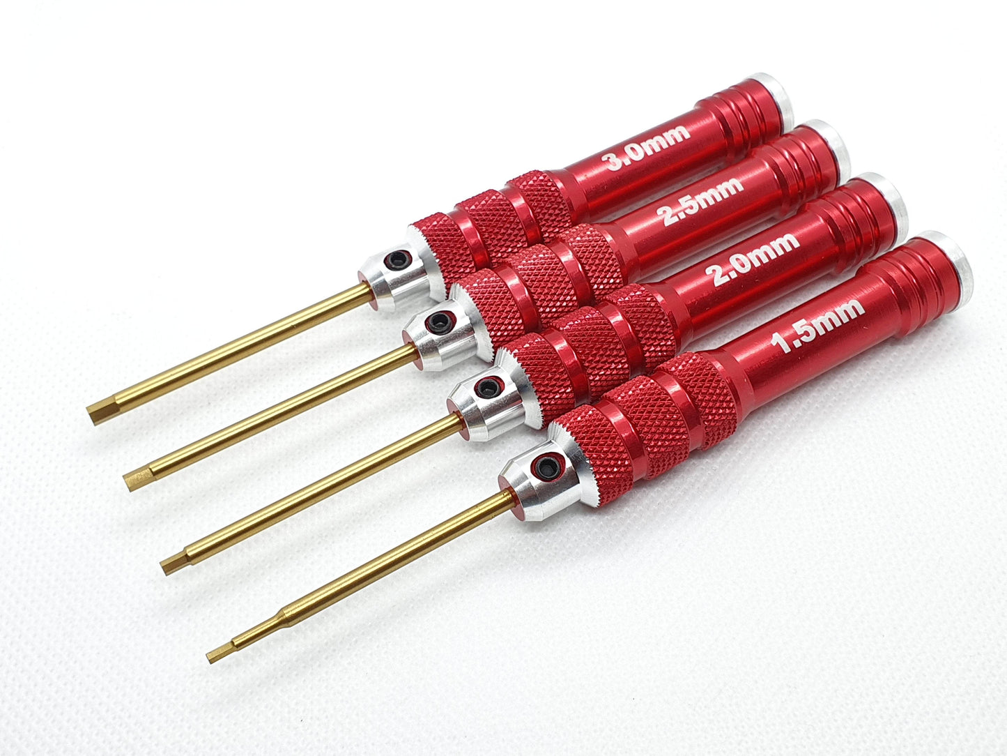 Aluminium Metric HEX Allen Screwdriver Tool Set, 4pcs