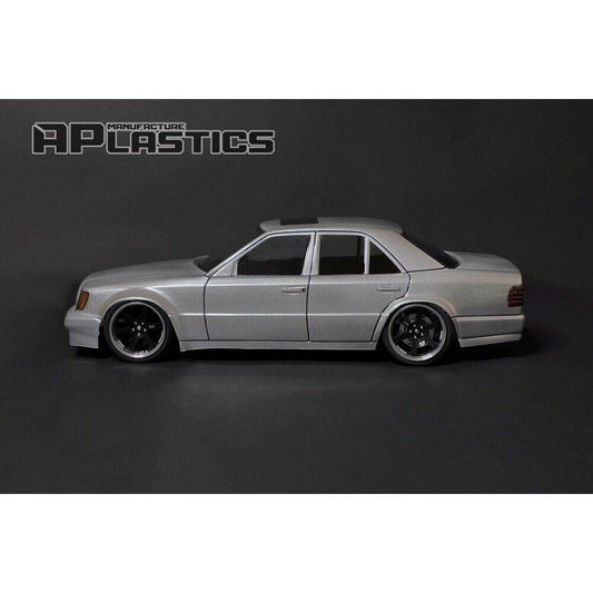 rc drift mercedes e500 body shell 195mm unpainted