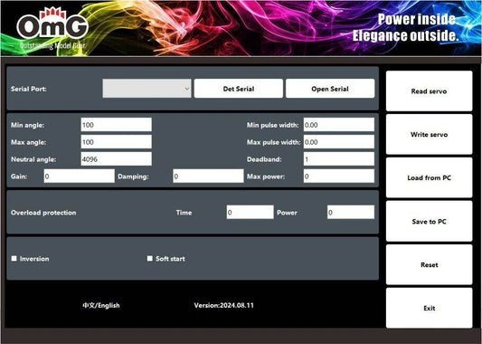 RC OMG Servo Programmer Module for Predator, Falcon, and Cougar D4 Series Servos