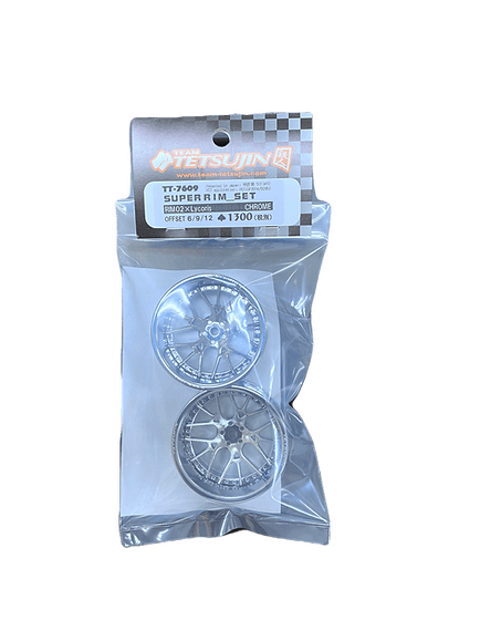 Packaging of Tetsujin Super Rim 'Lycoris' RC Wheels, 2pcs set, adjustable offset