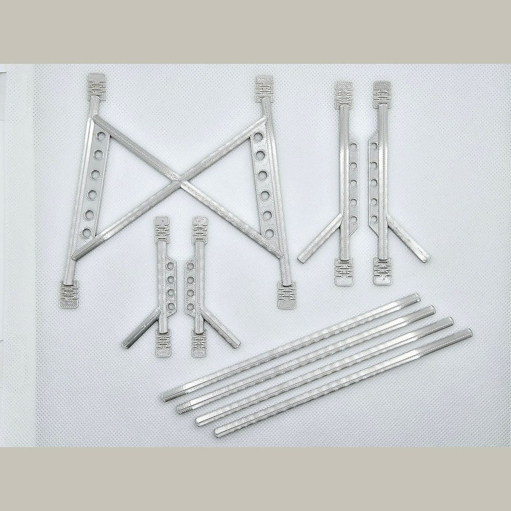 RC Body Shell Roll Cage 1/10 Scale - Silver Metallic