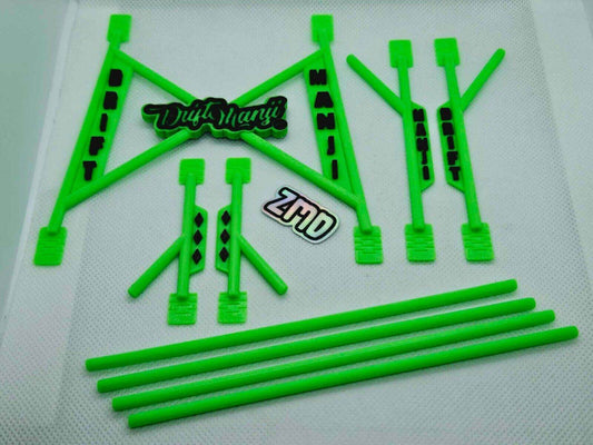 rc drift body shell roll cage 1/10 scale