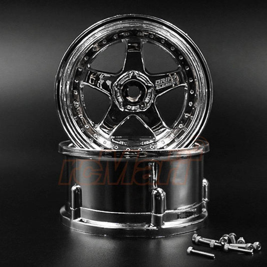 DS Racing RC Drift Wheels DE-008 - Changeable Offset (1/10, 2pcs)