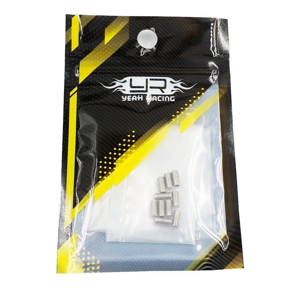 M3 x 6mm Grub Hex Socket Stainless Steel Screws, 10pcs