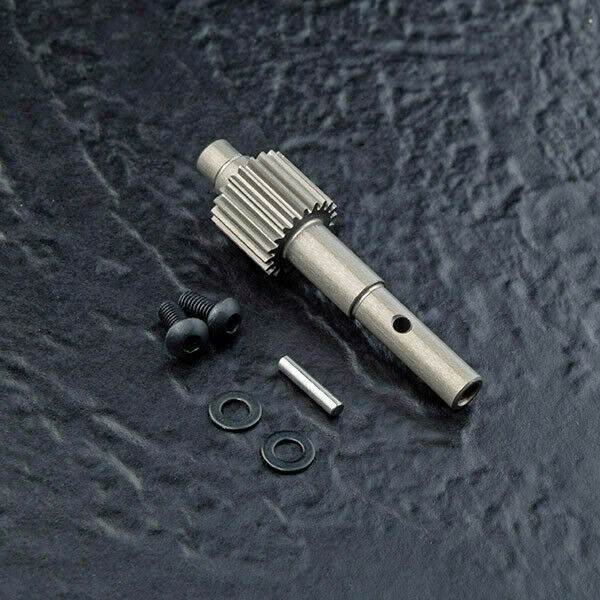 Close-up of MST RMX 2.5 Spur Gearbox Main Shaft 48p 20T #310118 for enhanced RC performance