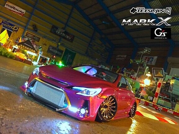 1:10 RC Tetsujin Toyota Mark X GRX130 TRD Bodyshell, TT-8219