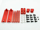 Magnetic Stealth Bodyshell Mount Set for RC cars, invisible mounting for a clean look - red