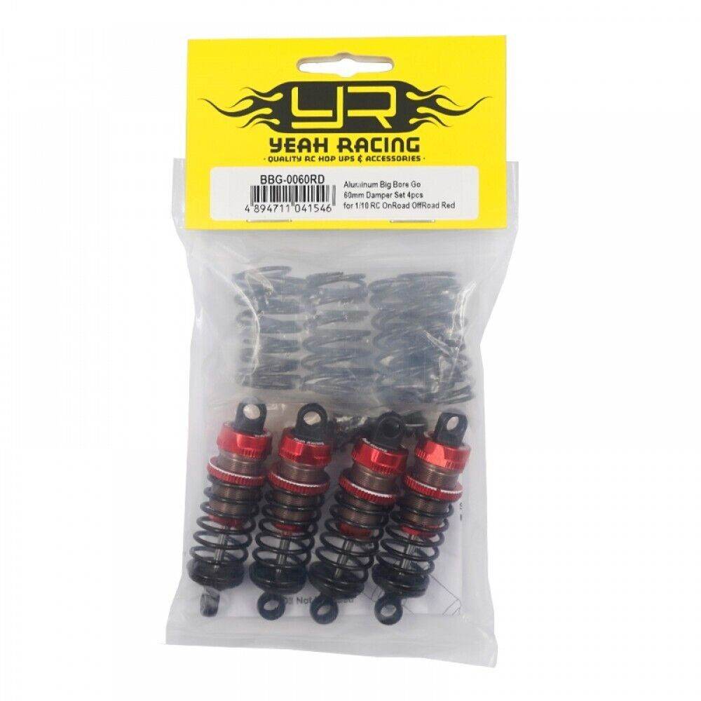 1/10 RC Car Yeah Racing Big Bore Go Shock Damper Set - 60mm - BBG-0060RD