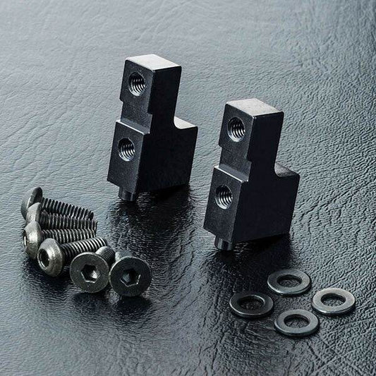 Close-up of MST Aluminium Steering Servo Mounts #820125 for enhanced RC steering control