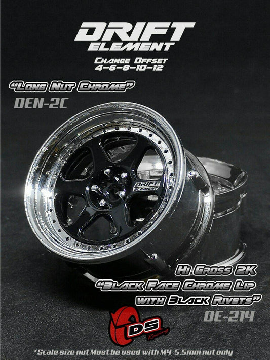 ds racing drift elements de-214 rc drift wheels changeable offset 1/10
