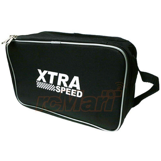 Close-up of Xtraspeed RC Transmitter Carry Bag, designed for RC car radios and accessories