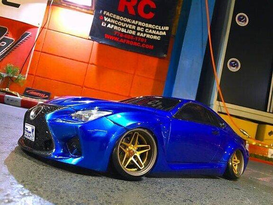 Lexus RC F RC drift car shell unpainted 1/10 scale Tetsujin