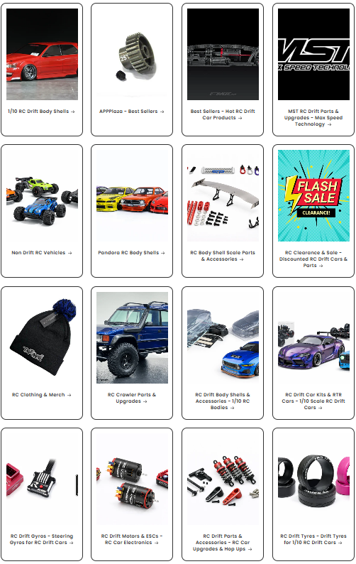 Shop all RC products including RC cars, parts, body shells and accessories