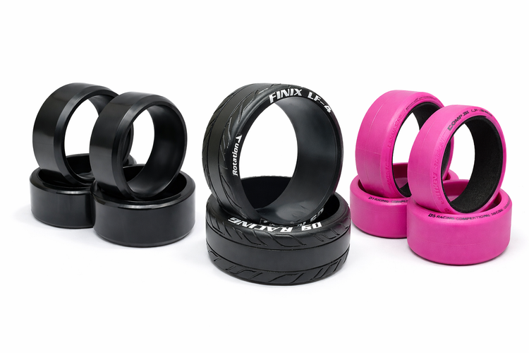 RC drift tyres for 1/10 scale RC drift cars