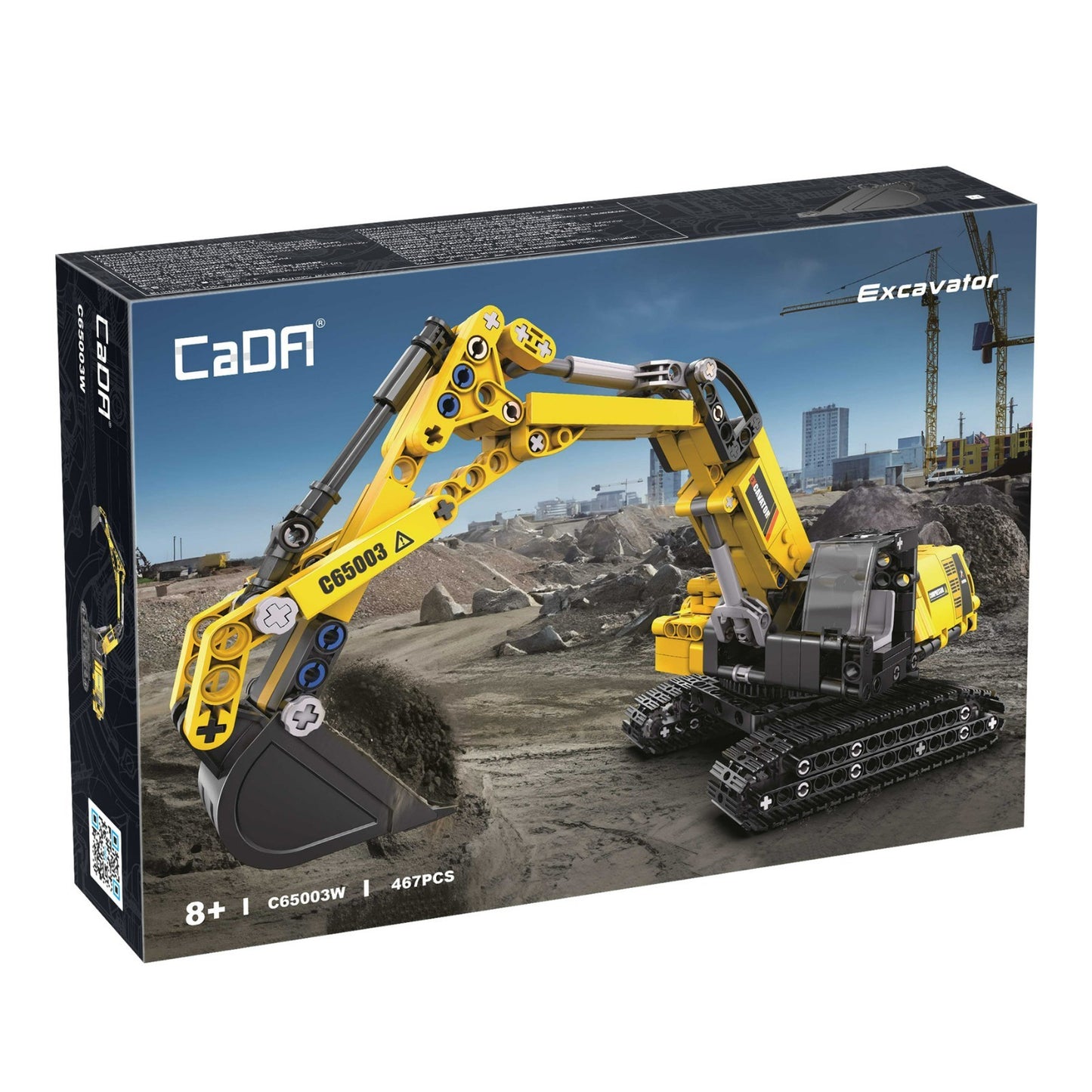 CaDA model building kit construction excavator 467 pieces - C65003