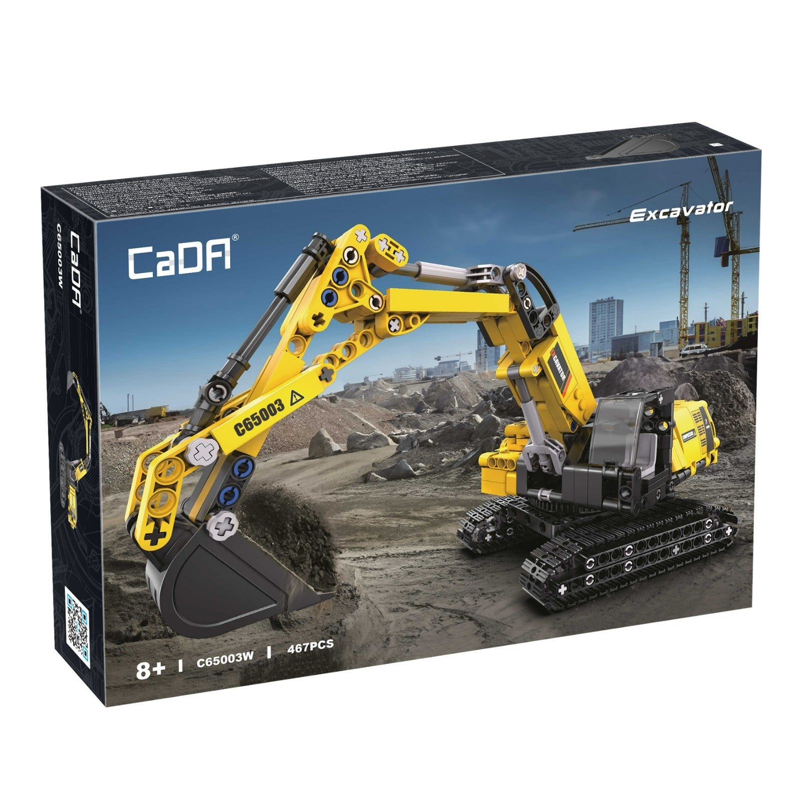 CaDA model building kit construction excavator 467 pieces - C65003