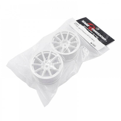 Overdose RC Drift Wheels Gram Lights Rims 5mm White - (2pcs)