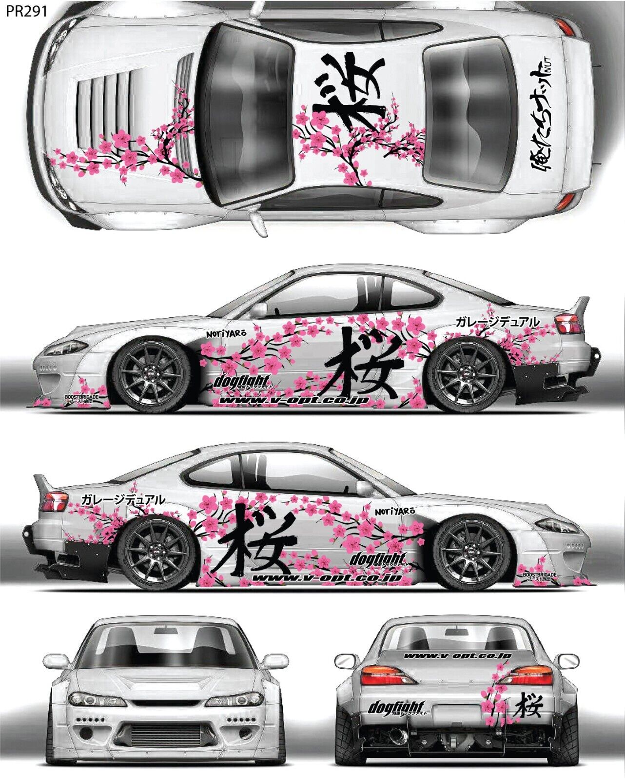 RC Car Livery Sticker Set - 1/10 Drift Body Decals (60 Designs)