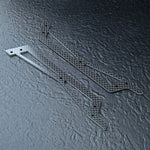 Close-up of MST FRX 2.5mm Carbon Lightweight Bulkhead Brace Set, #210715