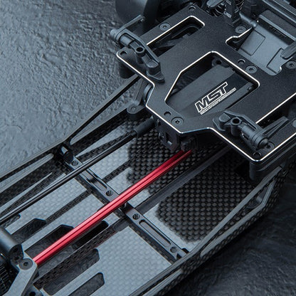 MST FRX Lower Deck Brace 210721BK - black anodised aluminium