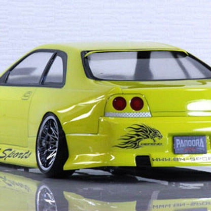 Pandora Nissan Skyline ECR33 GTR 1/10 scale RC bodyshell, 198mm, unpainted, model PAB-3166, ready for custom detailing