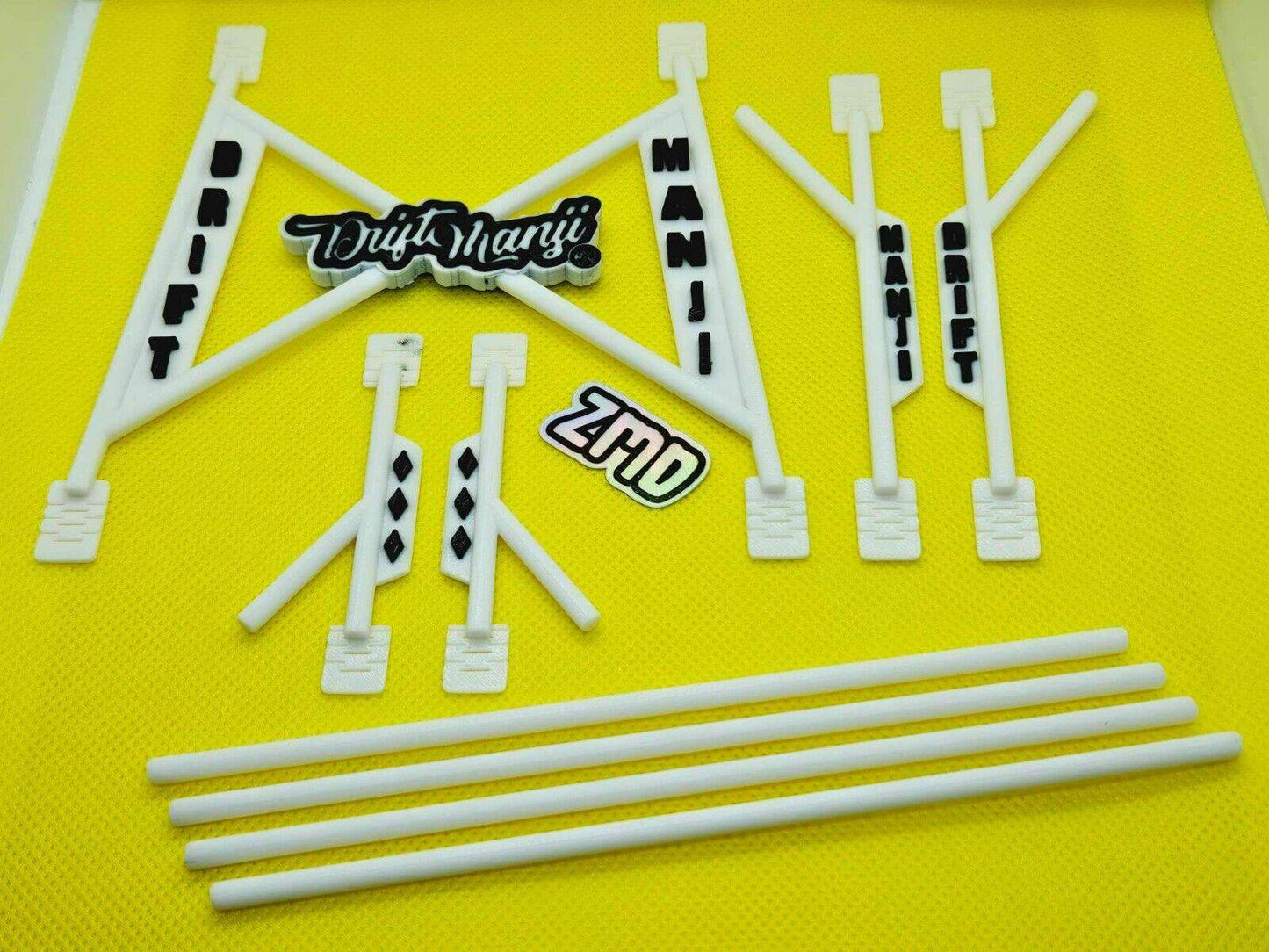 drift manji rc roll cage 1/10 interior accessory