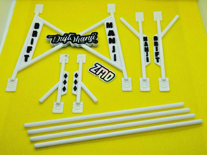 drift manji rc roll cage 1/10 interior accessory