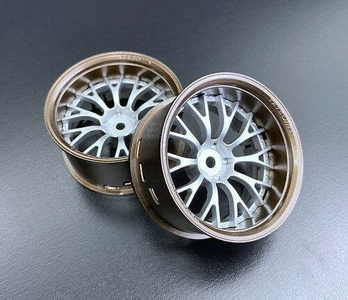 tetsujin dasy rc drift wheels chrome black silver colour options