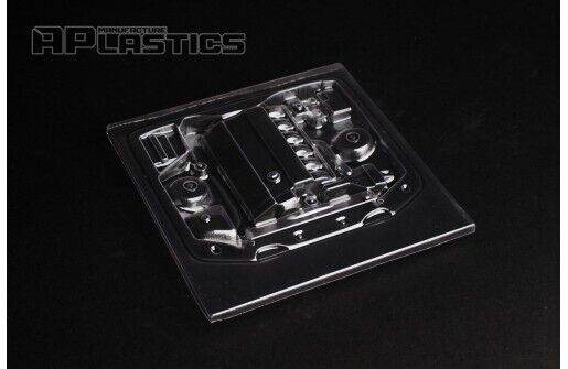 Aplastics 1:10 BMW M52 Body Shell Engine Bay, Clear Unpainted
