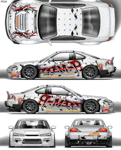 RC Car Livery Sticker Set - 1/10 Drift Body Decals (60 Designs)