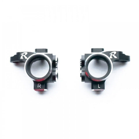 ReveD RDX Front Steering Hub/Knuckle Set, Aluminium, Black - D1-415FA