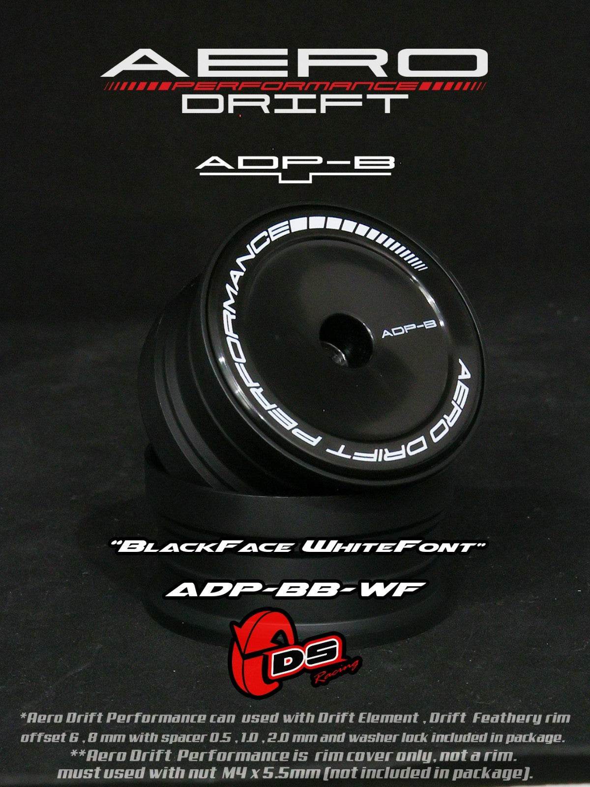 ds racing insert set for rc drift wheels