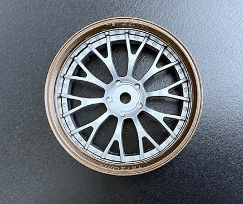 Tetsujin 1/10 Daisy Style Wheel Set with adjustable offsets (3mm, 6mm, 9mm) for RC drift cars Bronze