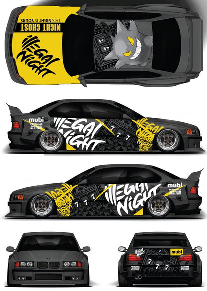 RC Car Livery Sticker Set - 1/10 Drift Body Decals (60 Designs)