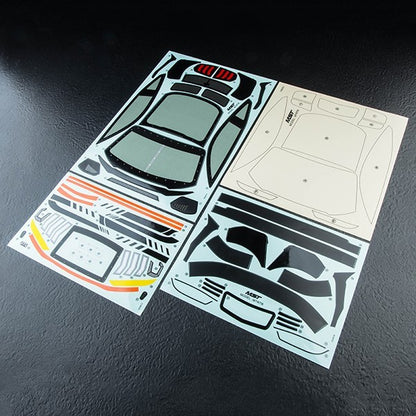 mst mustang rc drift car body shell 276mm unpainted 720027