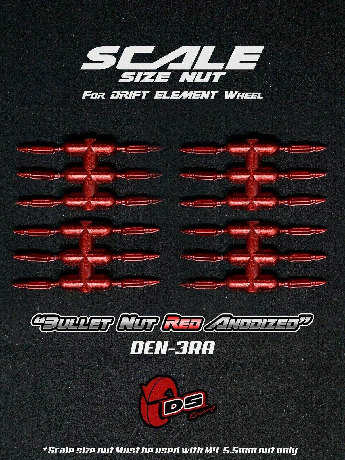 DS Racing scale-look wheel-nut bolt set for 1/10 RC Drift Elements wheels