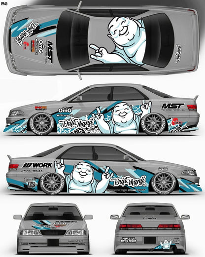 SticklabelRC 1:10 RC Car Body Shell Livery, Decal Sticker Graphics Set - 60+ Designs