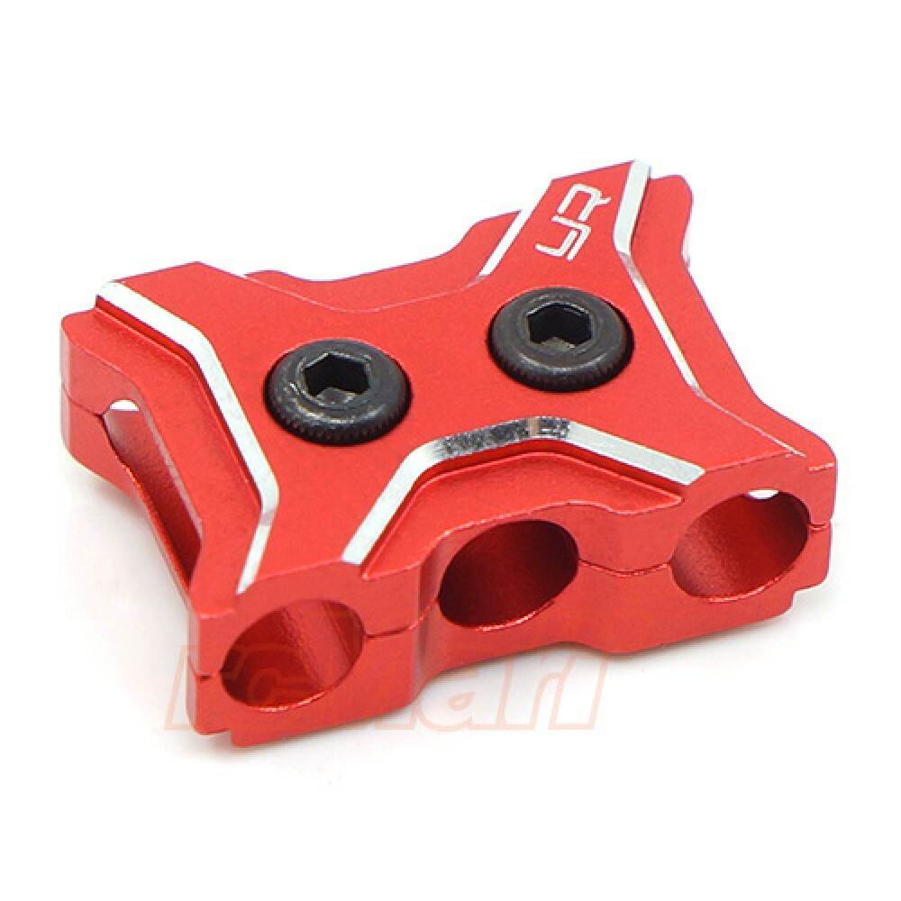 rc motor wire clamp bracket yeah racing ya0485rd - red