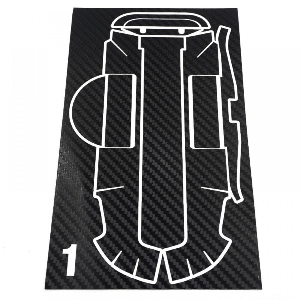 Futaba 10PX transmitter decal applied carbon finish