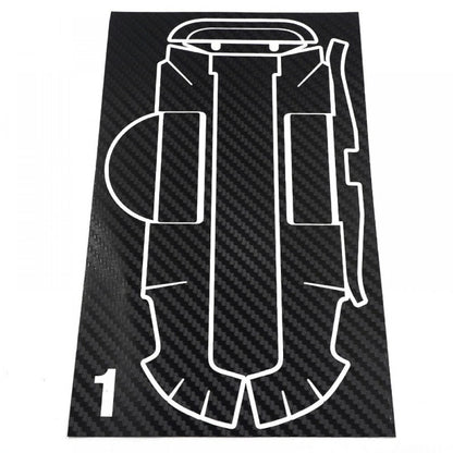 Futaba 10PX transmitter decal applied carbon finish