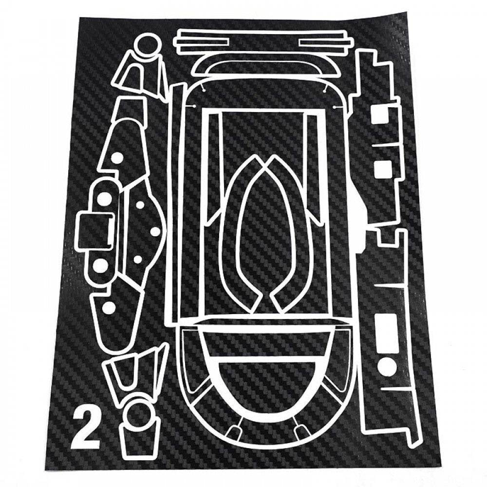 futaba 10px transmitter radio decal sticker set carbon design