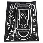 futaba 10px transmitter radio decal sticker set carbon design