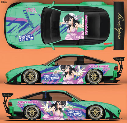 RC Car Livery Sticker Set - 1/10 Drift Body Decals (60 Designs)