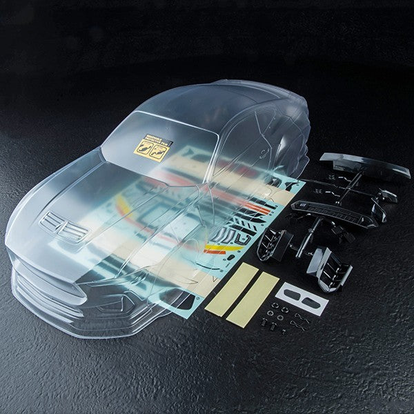 mst mustang rc drift car body shell 276mm unpainted 720027