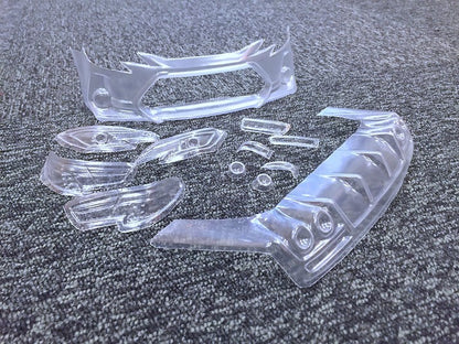 RC drift body shell Tetsujin Toyota Mark X GRX130 TRD 196mm