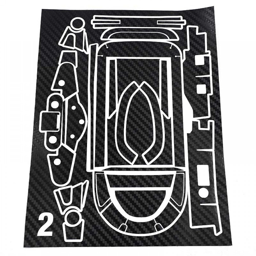 Xtra Speed XS-59090 Futaba 10PX Carbon Radio Sticker Decal Set Transmitter Skin