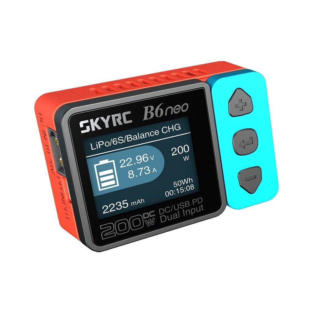 SkyRC B6 Neo DC Battery Charger, 200W, LIPO/LIHV/LiFe/NiMH - SK-100198-01