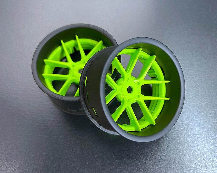 tetsujin jasmine rc drift wheels close-up – real metal finish