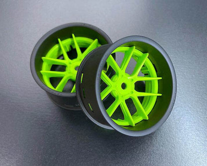 tetsujin jasmine rc drift wheels close-up – real metal finish