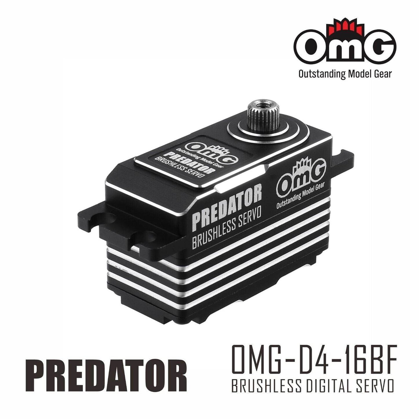 OMG PREDATOR Low Profile High Torque Brushless Metal Servo for High Performance RC Vehicles